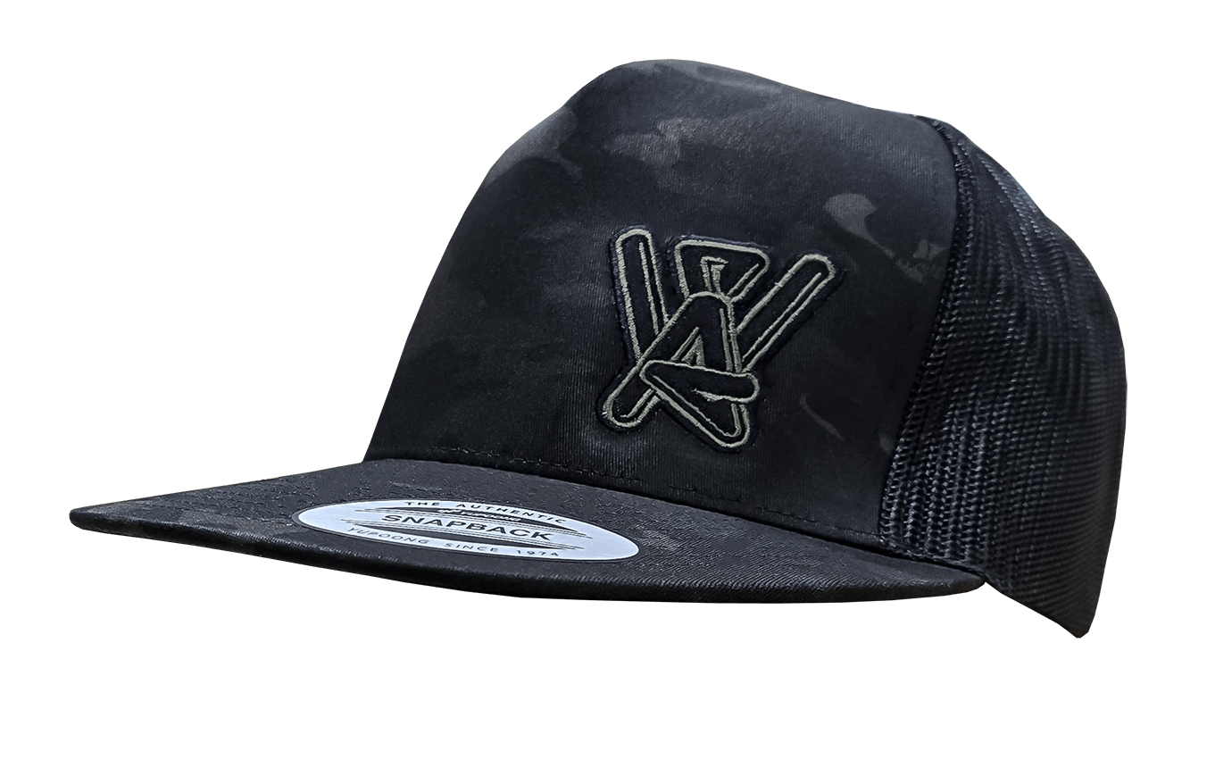 Flat Brimmed Camo Snapback Hat