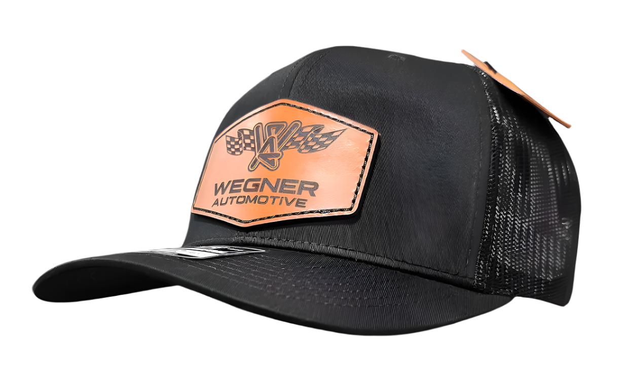 *Limited Edition* Black Leather Patch Hat