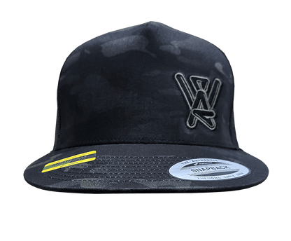 Flat Brimmed Camo Snapback Hat