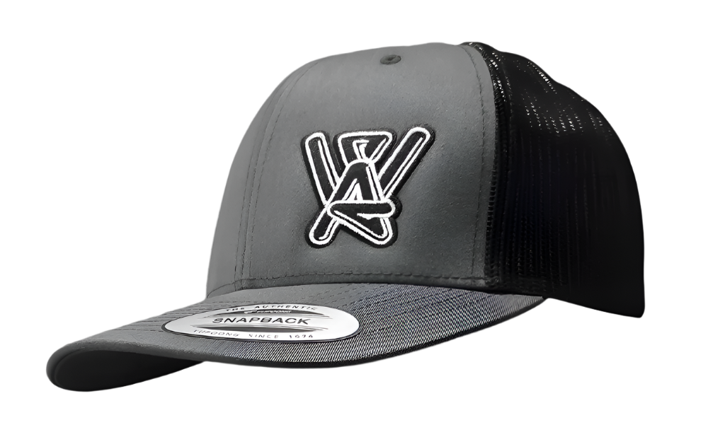 Charcoal/ Black Snapback Hat