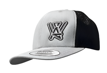 Light Gray/Black Snapback Hat