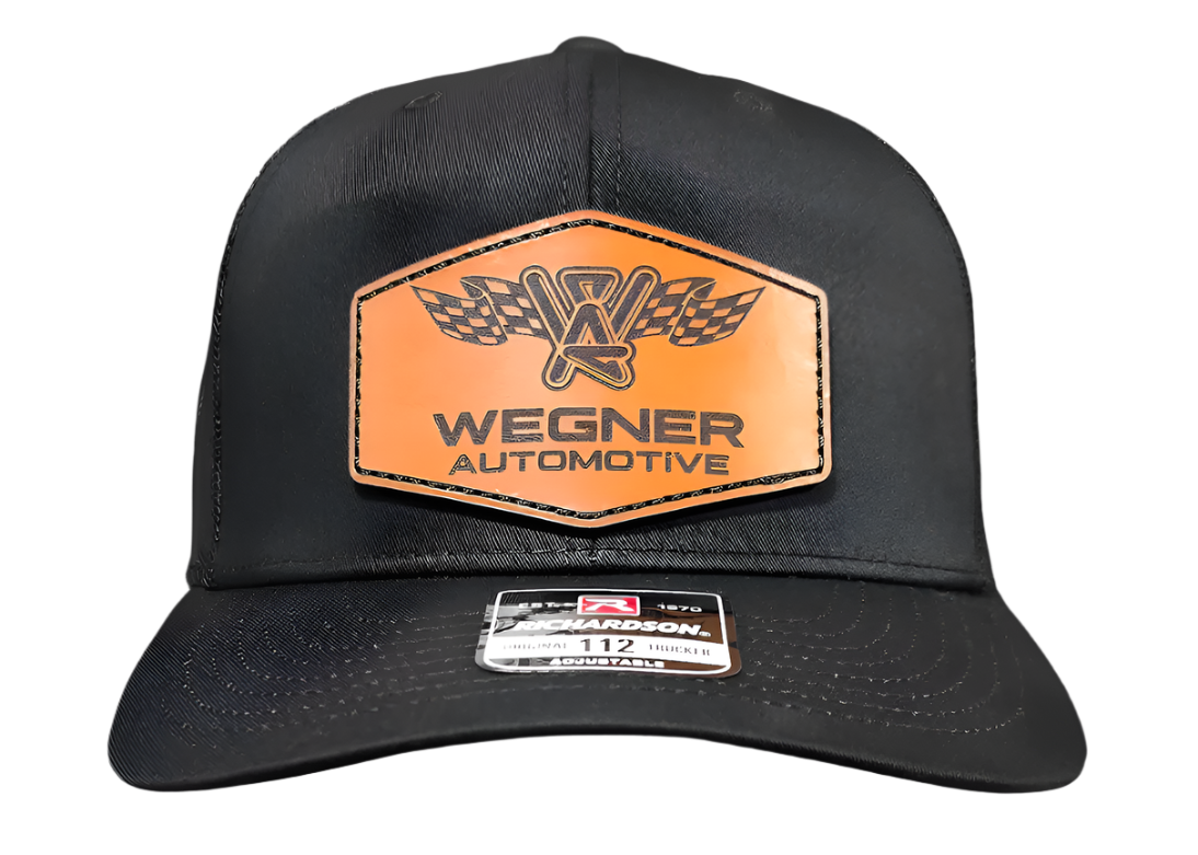*Limited Edition* Black Leather Patch Hat