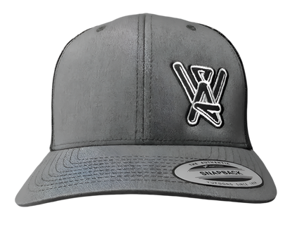 Charcoal/ Black Snapback Hat