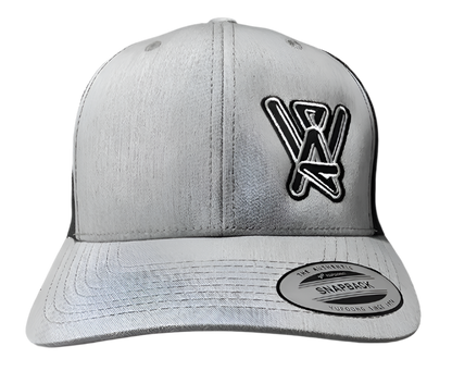 Light Gray/Black Snapback Hat