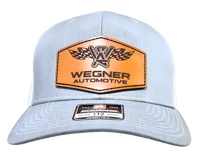 *Limited Edition* Light Gray/White Leather Patch Hat